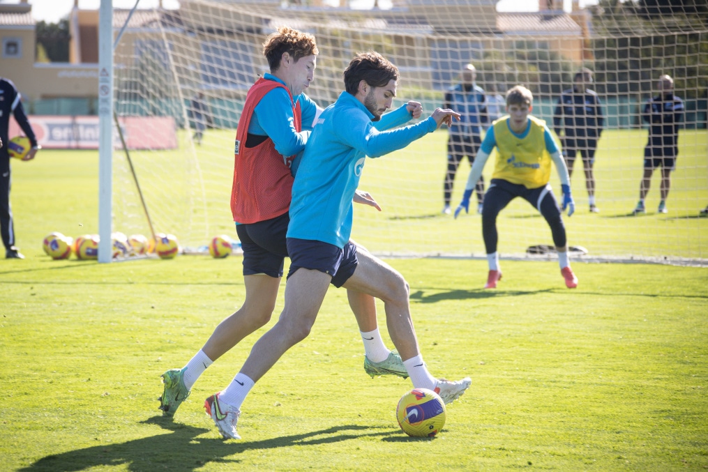 «Газпром»-тренировочные сборы в Португалии: 2 февраля, утренняя тренировка