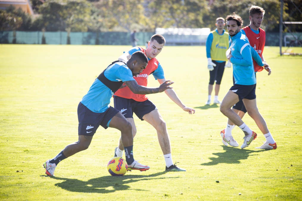 «Газпром»-тренировочные сборы в Португалии: 2 февраля, утренняя тренировка