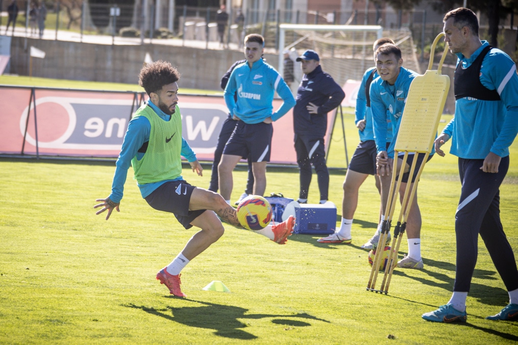 «Газпром»-тренировочные сборы в Португалии: 2 февраля, утренняя тренировка