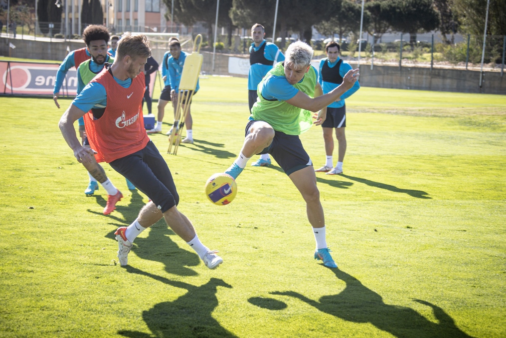 «Газпром»-тренировочные сборы в Португалии: 2 февраля, утренняя тренировка