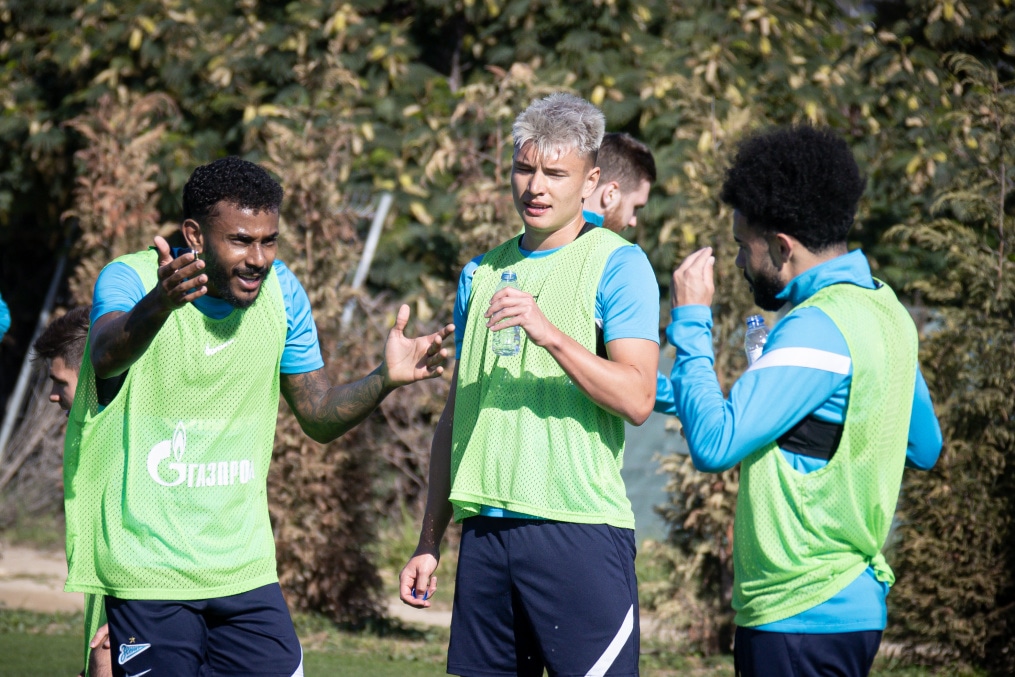 «Газпром»-тренировочные сборы в Португалии: 2 февраля, утренняя тренировка