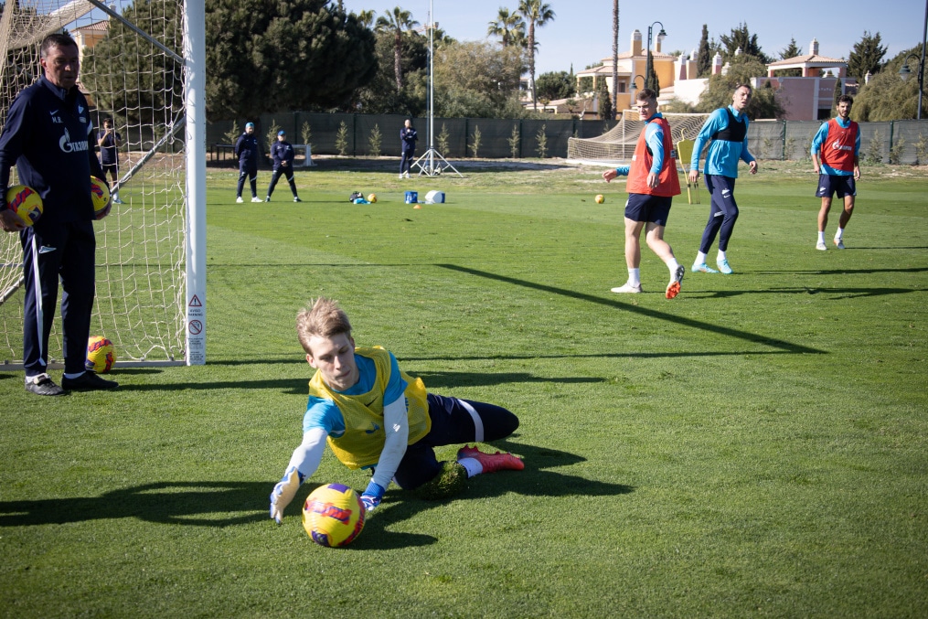 «Газпром»-тренировочные сборы в Португалии: 2 февраля, утренняя тренировка