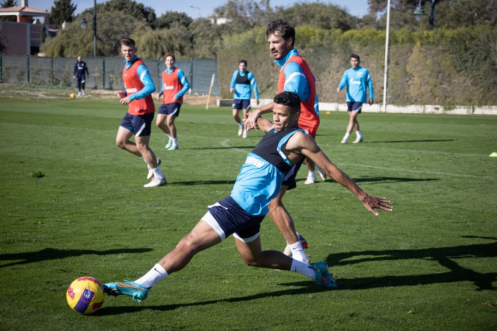 «Газпром»-тренировочные сборы в Португалии: 2 февраля, утренняя тренировка