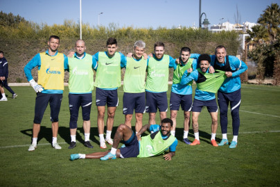 «Газпром»-тренировочные сборы в Португалии: 2 февраля, утренняя тренировка