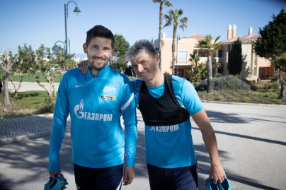 «Газпром»-тренировочные сборы в Португалии: 2 февраля, утренняя тренировка