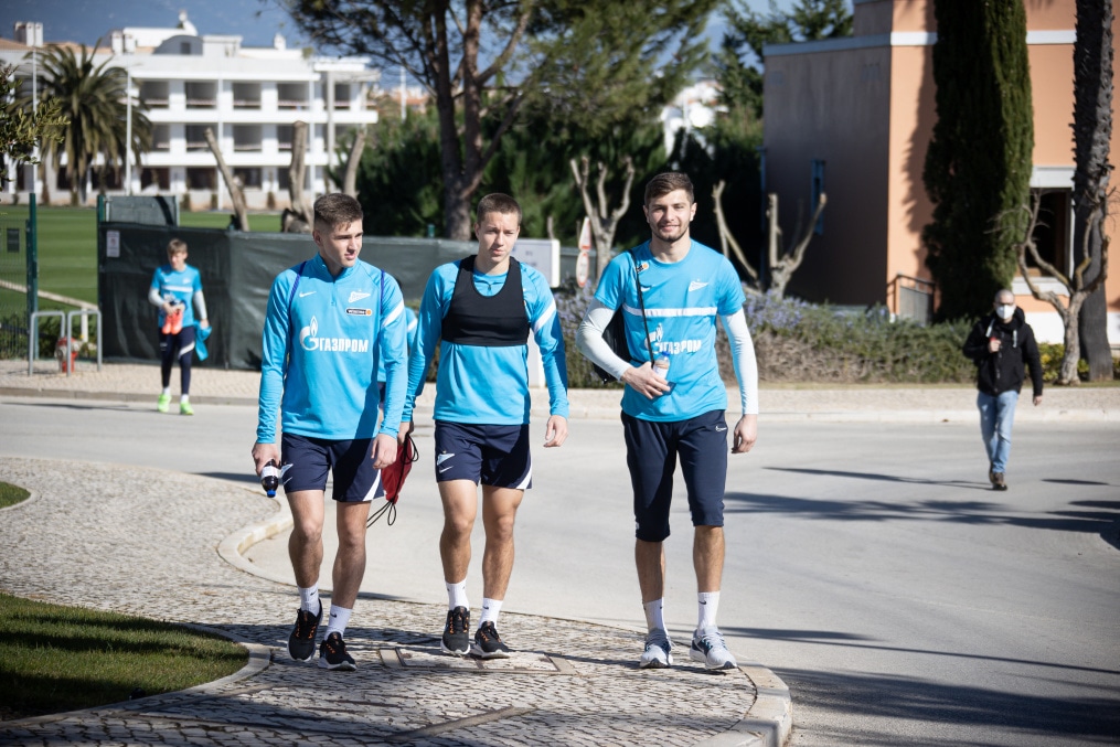 «Газпром»-тренировочные сборы в Португалии: 2 февраля, утренняя тренировка