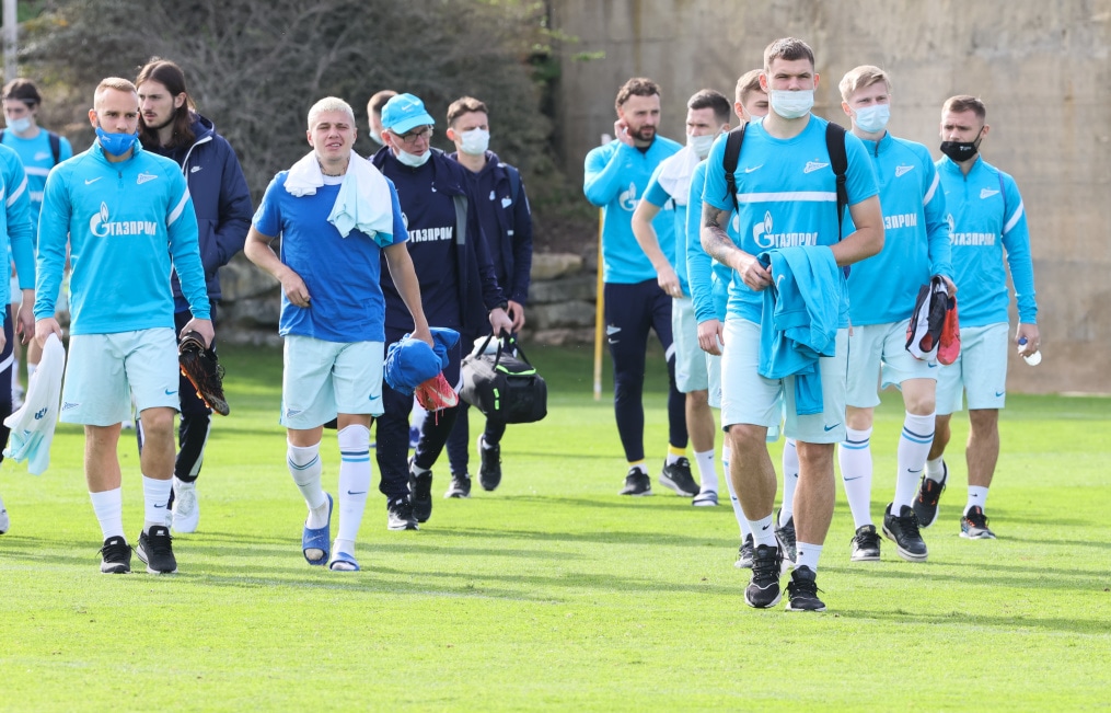 «Газпром»-тренировочные сборы в Португалии: 31 января, совместная тренировка «Зенита» и «Зенита»-2