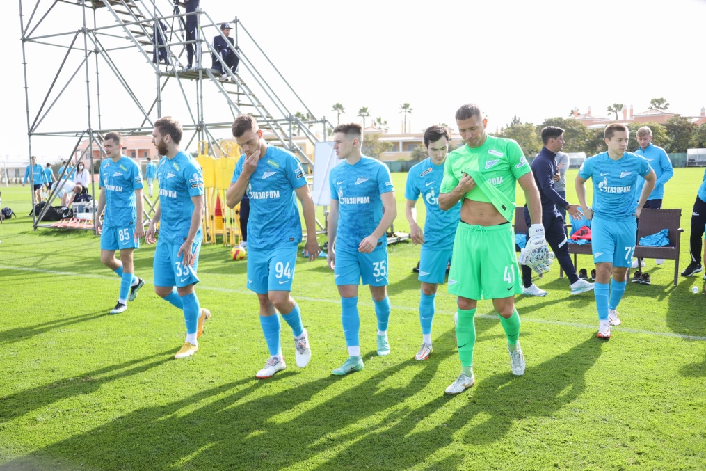 «Газпром»-тренировочные сборы в Португалии: 31 января, совместная тренировка «Зенита» и «Зенита»-2