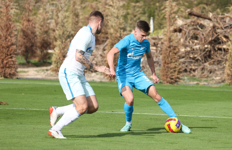 «Газпром»-тренировочные сборы в Португалии: 31 января, совместная тренировка «Зенита» и «Зенита»-2