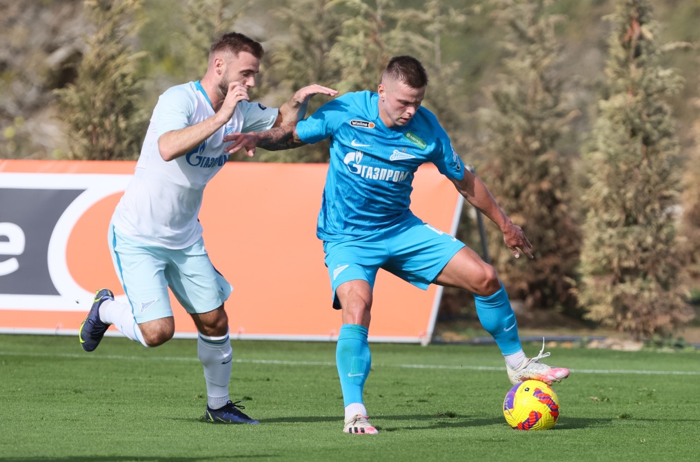 «Газпром»-тренировочные сборы в Португалии: 31 января, совместная тренировка «Зенита» и «Зенита»-2