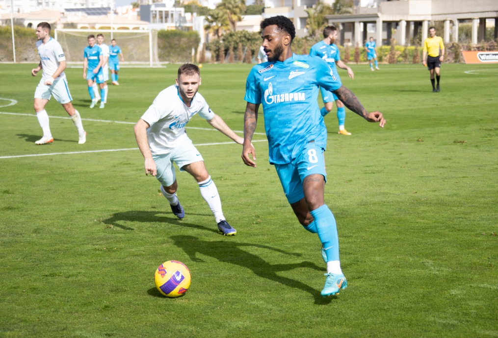 «Газпром»-тренировочные сборы в Португалии: 31 января, совместная тренировка «Зенита» и «Зенита»-2