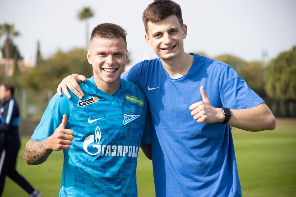 «Газпром»-тренировочные сборы в Португалии: 31 января, совместная тренировка «Зенита» и «Зенита»-2