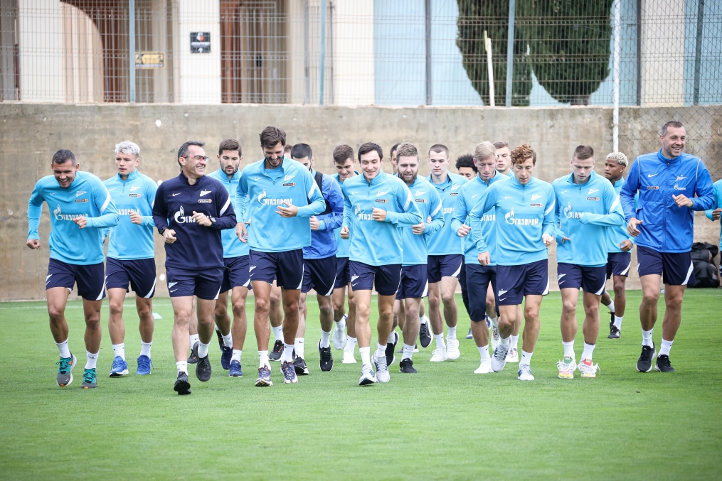 «Газпром» — тренировочные сборы в Португалии: 4 феврала, утренняя тренировка