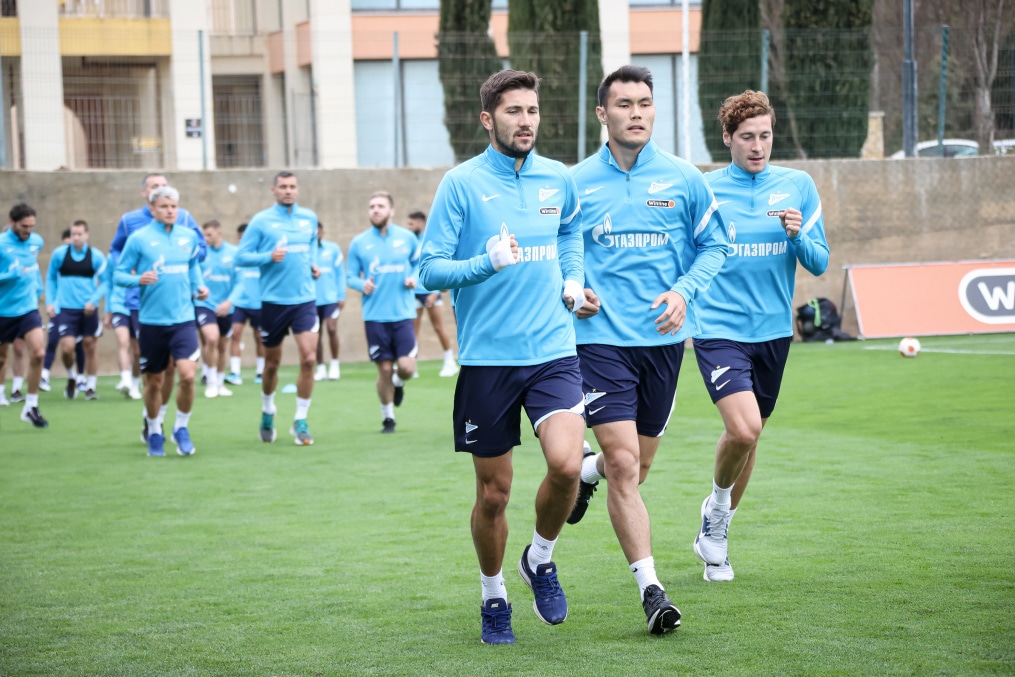 «Газпром» — тренировочные сборы в Португалии: 4 феврала, утренняя тренировка