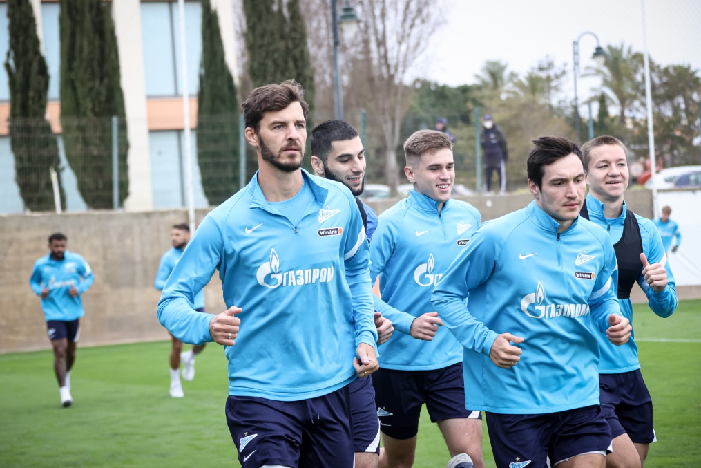 «Газпром» — тренировочные сборы в Португалии: 4 феврала, утренняя тренировка