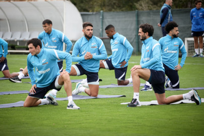 «Газпром» — тренировочные сборы в Португалии: 4 феврала, утренняя тренировка