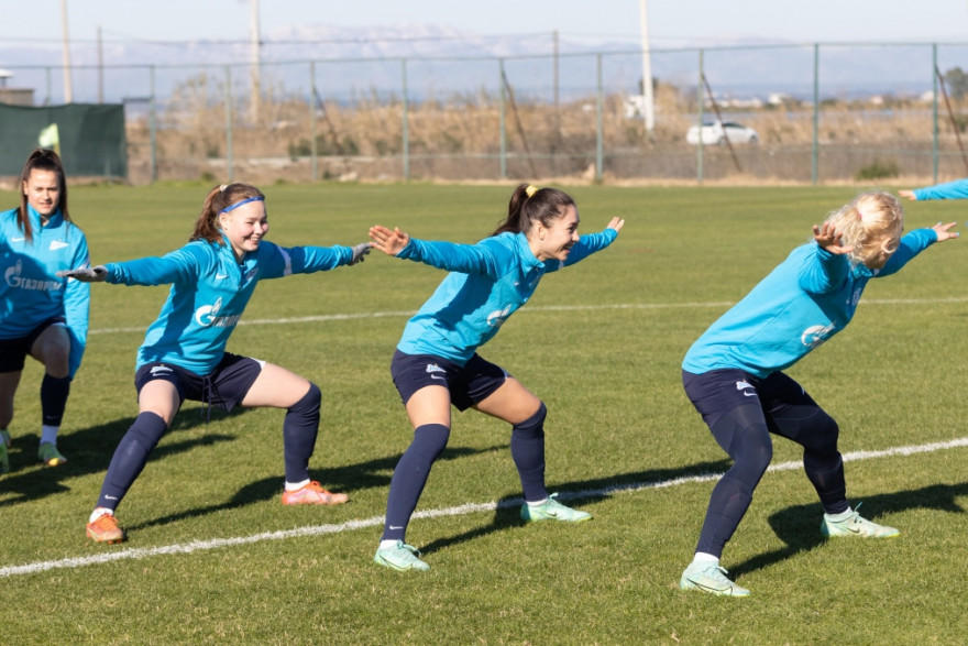 Сборы женской команды в Турции: 5 февраля, утренняя тренировка