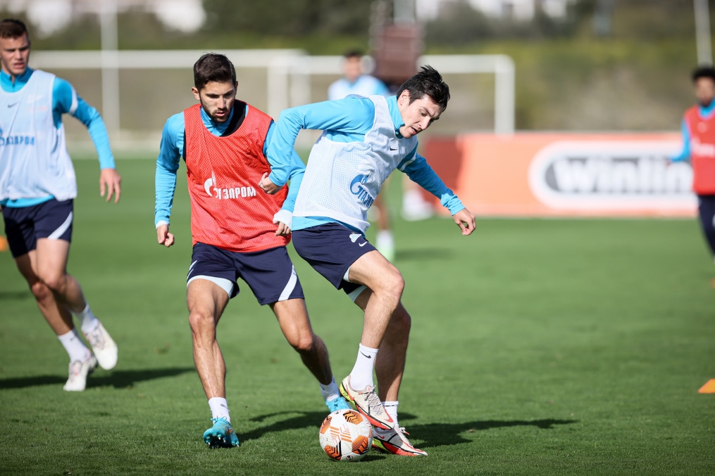 «Газпром» — тренировочные сборы в Португалии: 5 феврала, утренняя тренировка