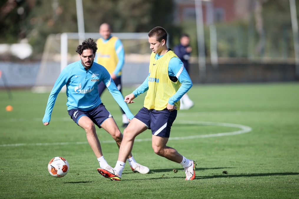 «Газпром» — тренировочные сборы в Португалии: 5 феврала, утренняя тренировка