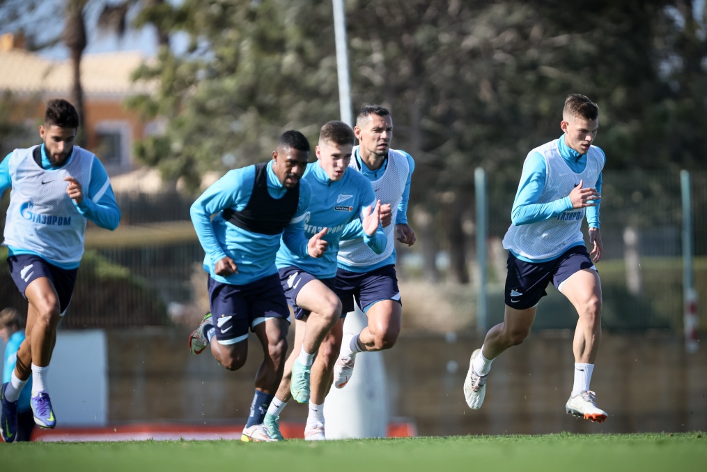 «Газпром» — тренировочные сборы в Португалии: 5 феврала, утренняя тренировка