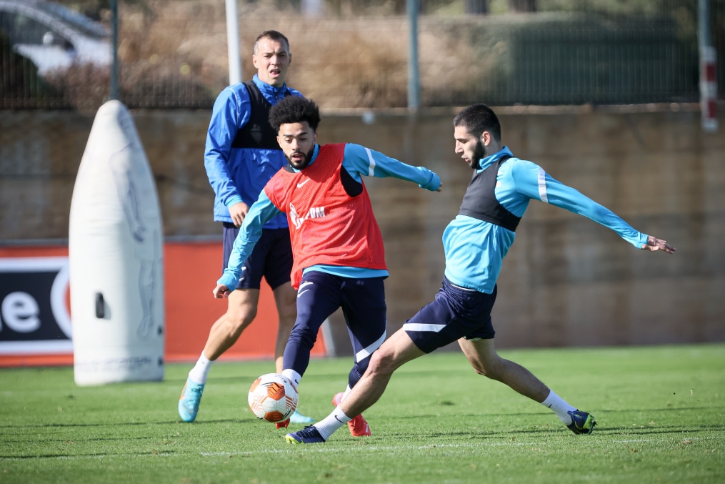 «Газпром» — тренировочные сборы в Португалии: 5 феврала, утренняя тренировка