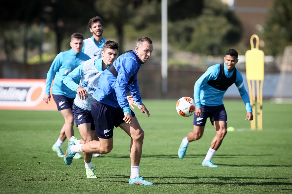 «Газпром» — тренировочные сборы в Португалии: 5 феврала, утренняя тренировка