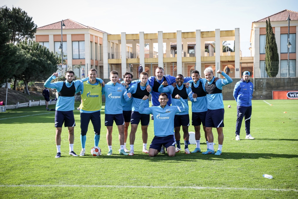 «Газпром» — тренировочные сборы в Португалии: 5 феврала, утренняя тренировка