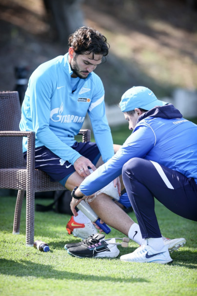 «Газпром» — тренировочные сборы в Португалии: 5 феврала, утренняя тренировка