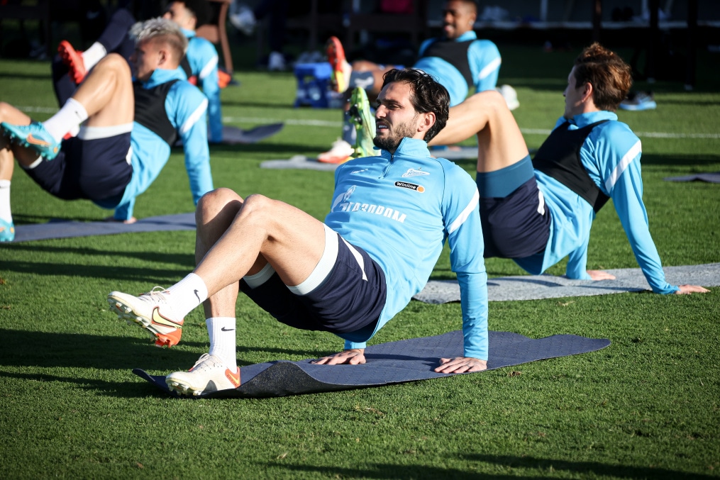 «Газпром» — тренировочные сборы в Португалии: 5 феврала, вечерняя тренировка