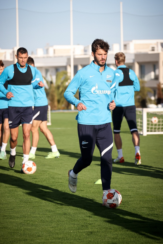 «Газпром» — тренировочные сборы в Португалии: 5 феврала, вечерняя тренировка