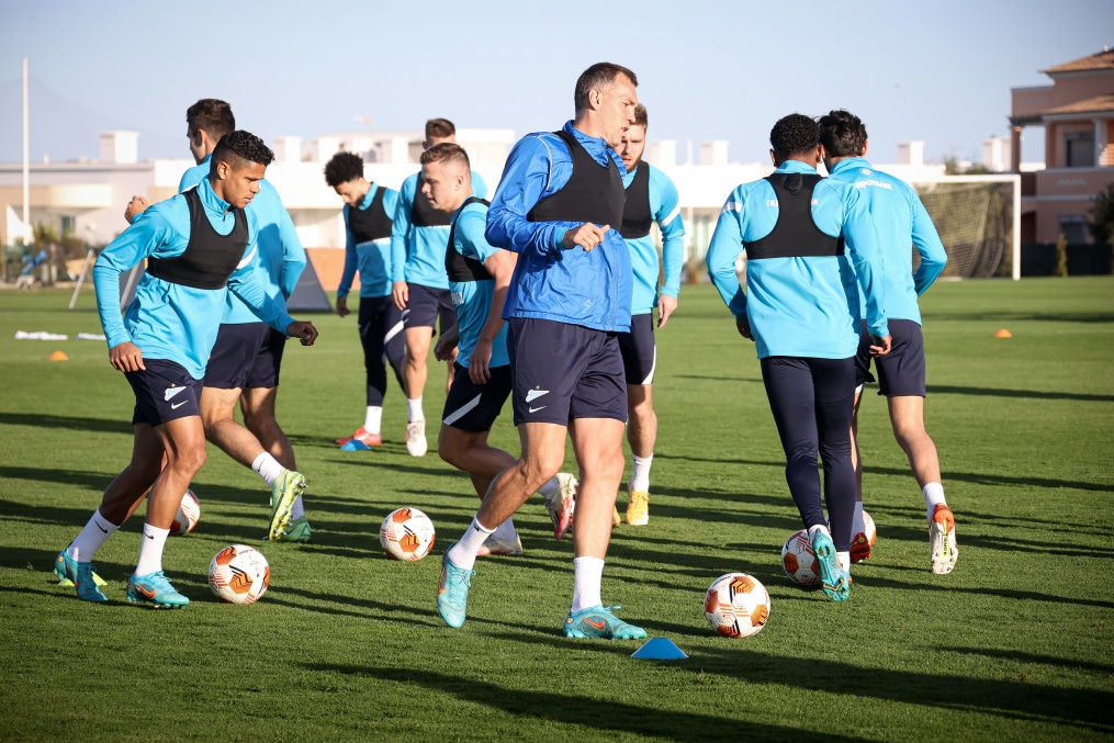 «Газпром» — тренировочные сборы в Португалии: 5 феврала, вечерняя тренировка