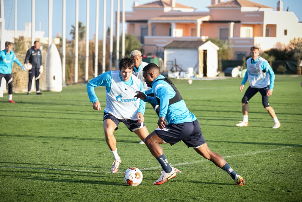 «Газпром» — тренировочные сборы в Португалии: 5 феврала, вечерняя тренировка