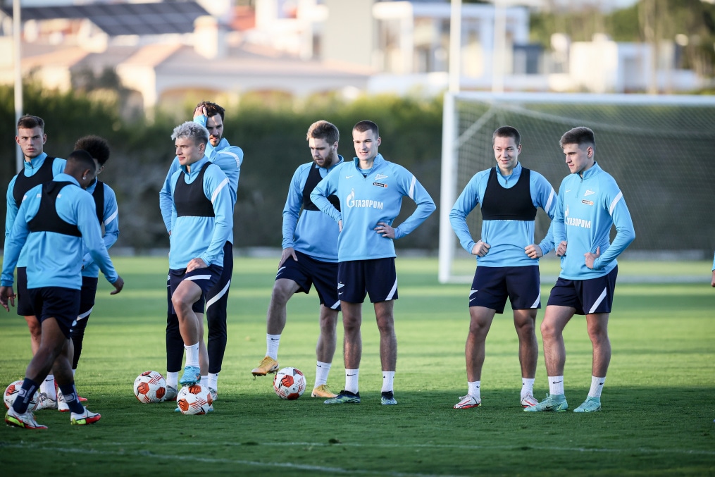 «Газпром» — тренировочные сборы в Португалии: 5 феврала, вечерняя тренировка