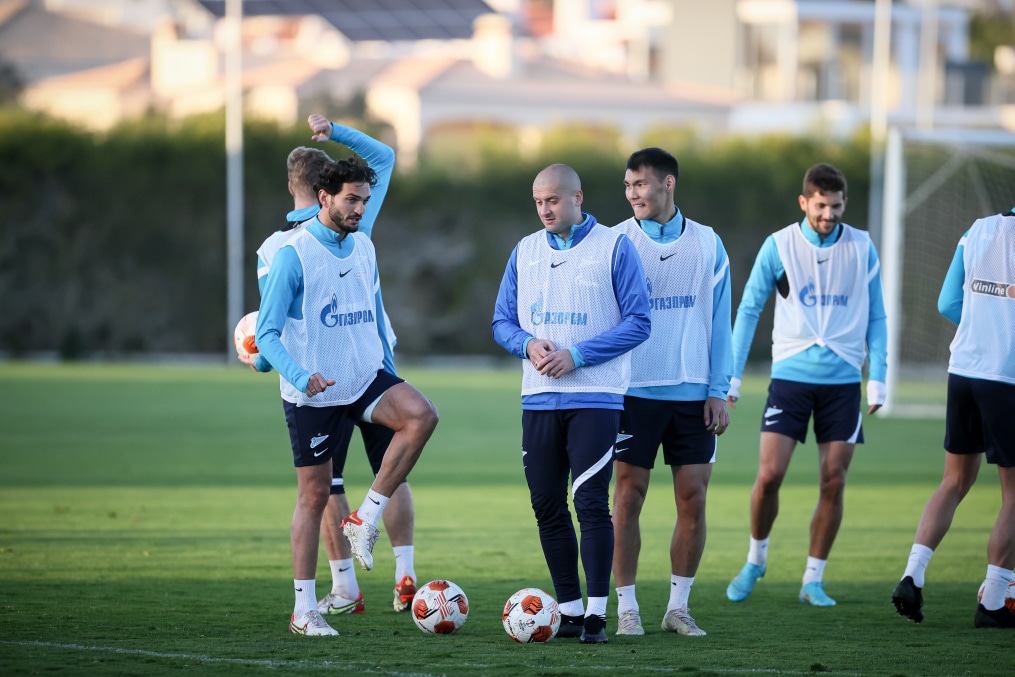 «Газпром» — тренировочные сборы в Португалии: 5 феврала, вечерняя тренировка