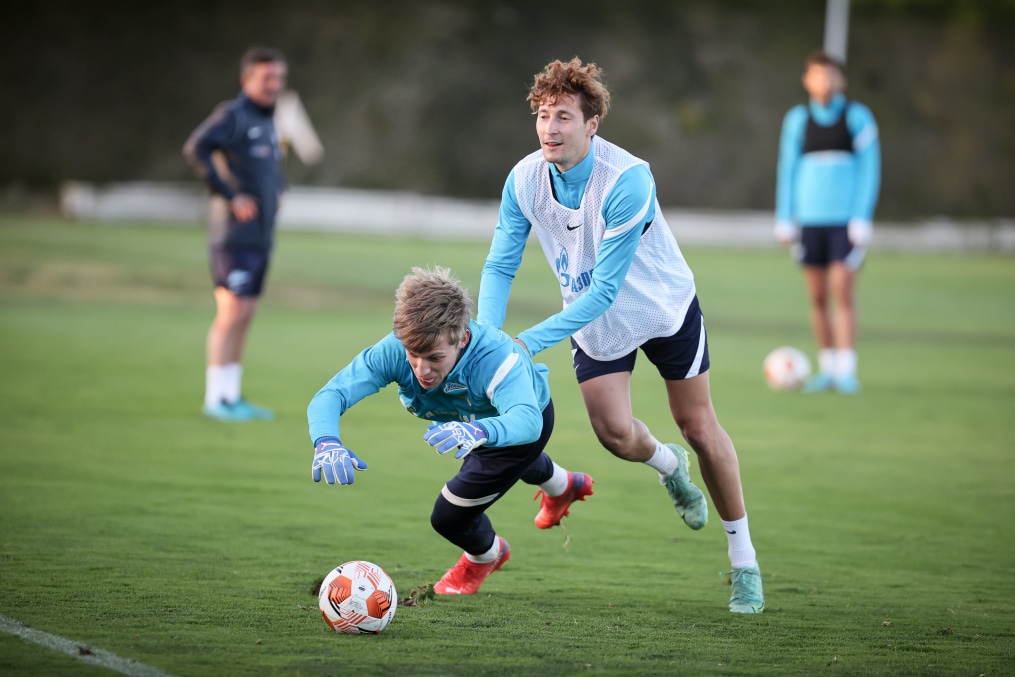 «Газпром» — тренировочные сборы в Португалии: 5 феврала, вечерняя тренировка