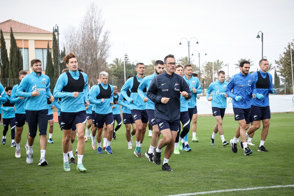 «Газпром» — тренировочные сборы в Португалии: 8 февраля, утренняя тренировка