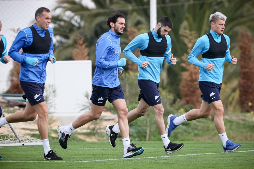 «Газпром» — тренировочные сборы в Португалии: 8 февраля, утренняя тренировка