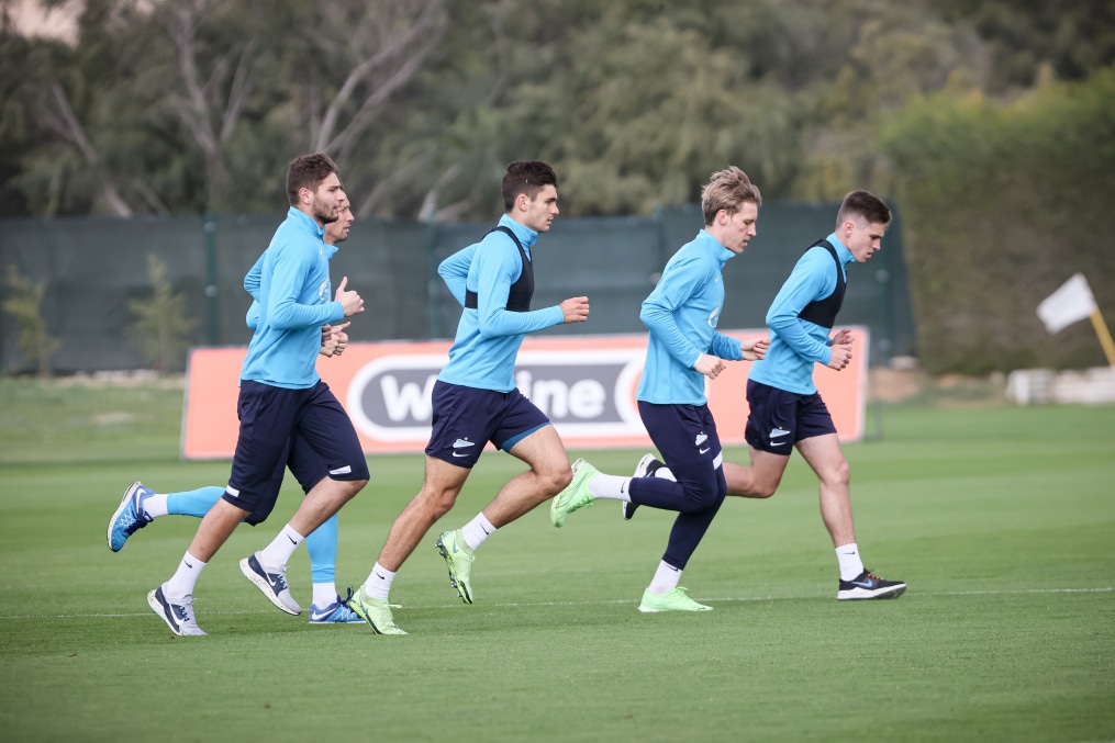 «Газпром» — тренировочные сборы в Португалии: 8 февраля, утренняя тренировка