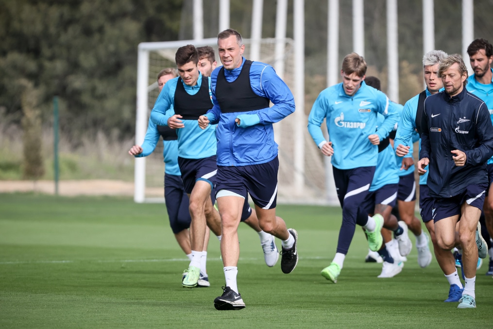 «Газпром» — тренировочные сборы в Португалии: 8 февраля, утренняя тренировка