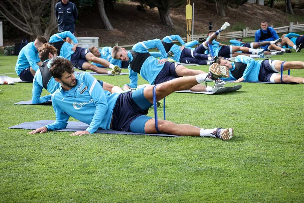 «Газпром» — тренировочные сборы в Португалии: 8 февраля, утренняя тренировка