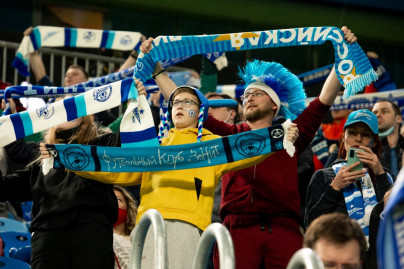 Болельщики на матче «Зенит» — «Бетис»