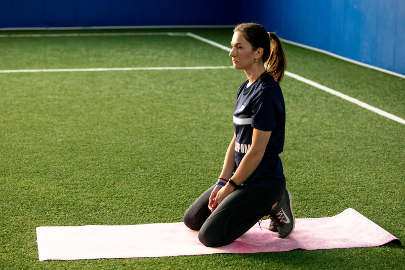 Тренировка по йоге в «Газпром»-Академии