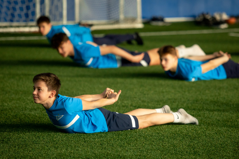 Тренировка по йоге в «Газпром»-Академии