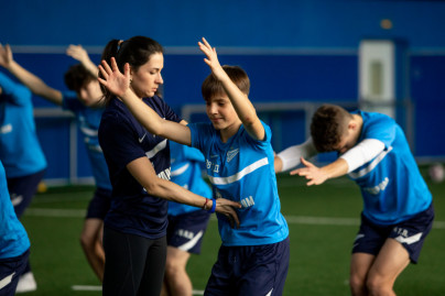 Тренировка по йоге в «Газпром»-Академии