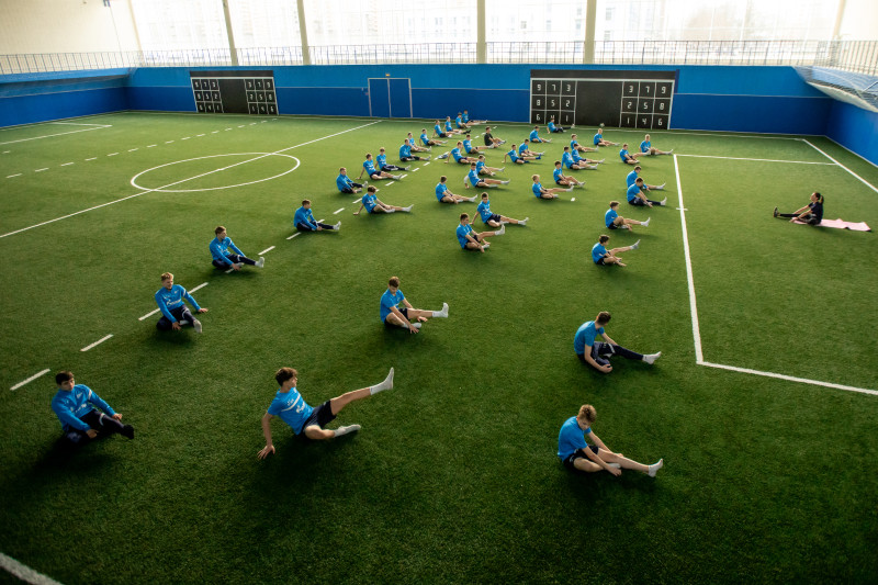 Тренировка по йоге в «Газпром»-Академии