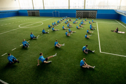 Тренировка по йоге в «Газпром»-Академии