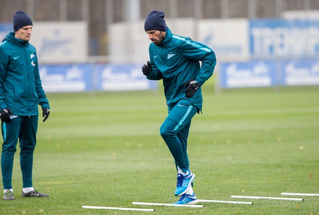 Открытая тренировка «Зенита» перед матчем Лига Европы УЕФА с «Дандолком»