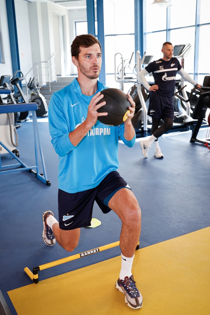 «Газпром» — тренировочные сборы в Петербурге: 16 июня, утренняя тренировка