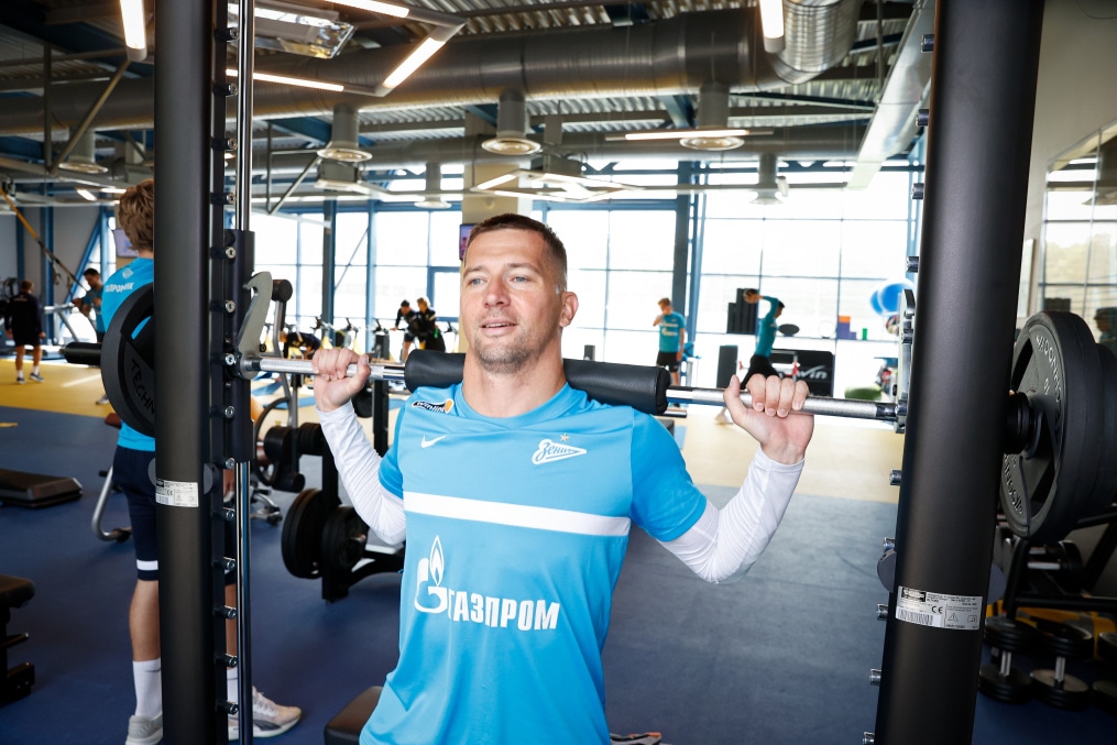 «Газпром» — тренировочные сборы в Петербурге: 16 июня, утренняя тренировка