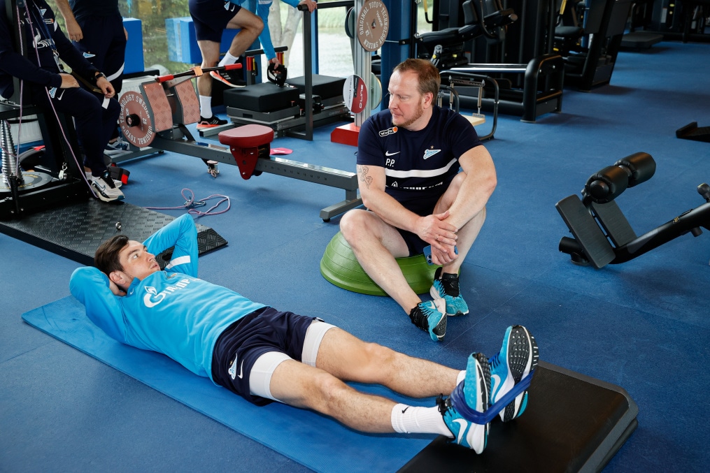 «Газпром» — тренировочные сборы в Петербурге: 16 июня, утренняя тренировка